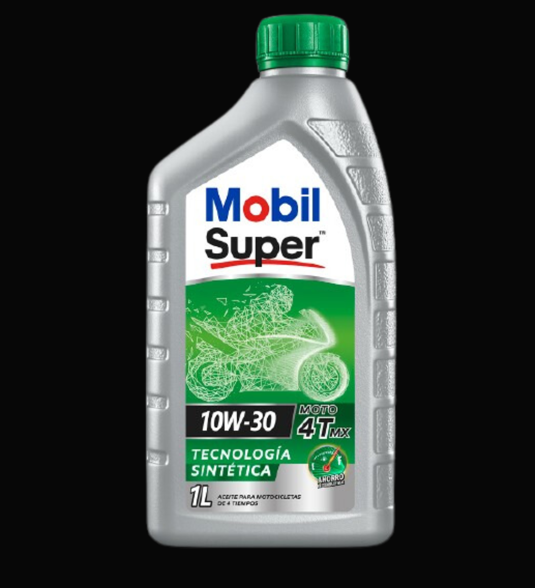 ACEITE MOBIL 4T SUPER 10W30 (TAPA VERDE)