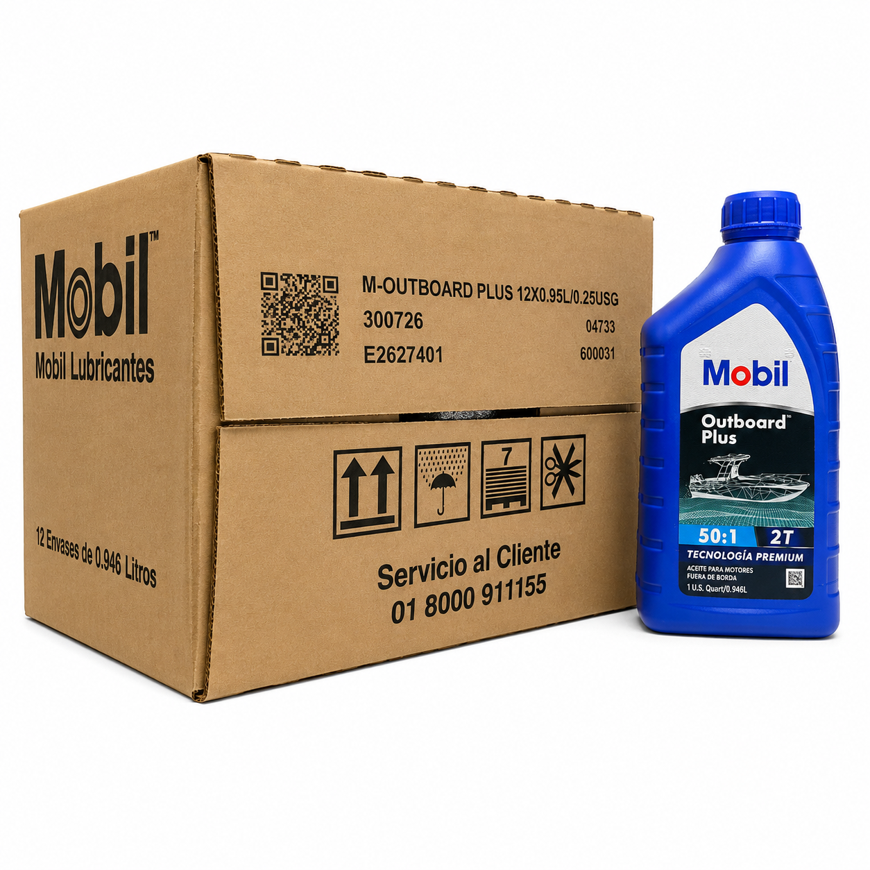 ACEITE 2T MOBIL OUTBOARD 600031 - Imagen de 2