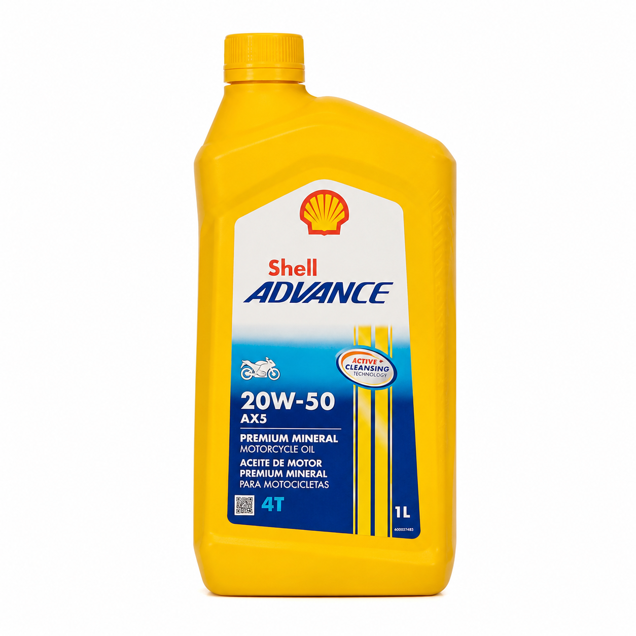 ACEITE 4T SHELL ADVANCE AX5 20W50 (AMARILLO) - Imagen de 2