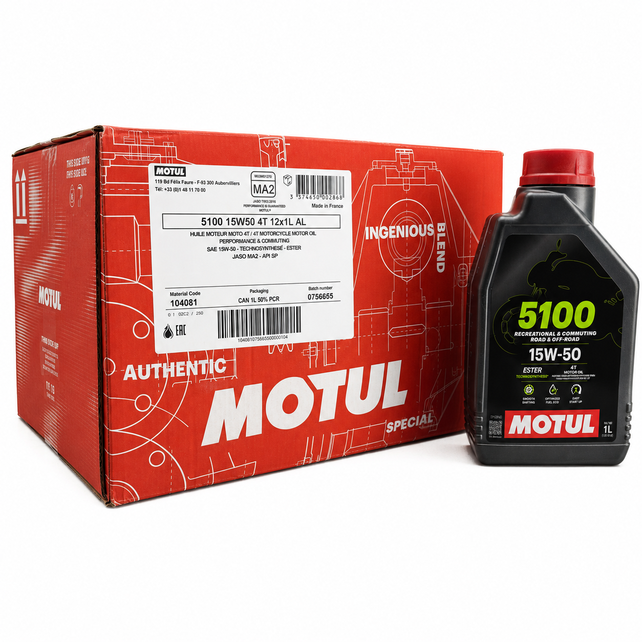 ACEITE 4T MOTUL 5100 15W50 M104081 - Imagen de 2