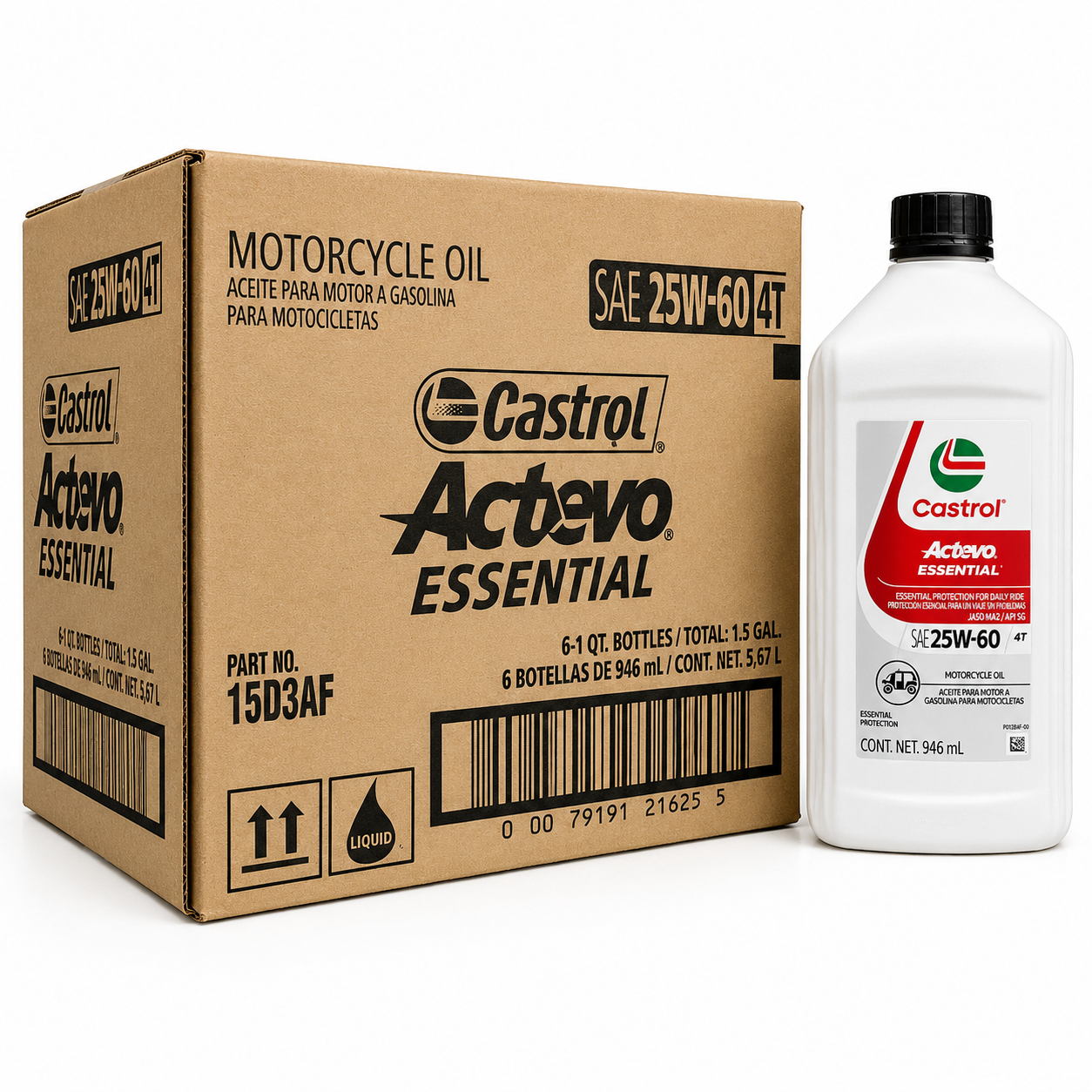 ACEITE 4T CASTROL GO! 25W60 CASTROL
