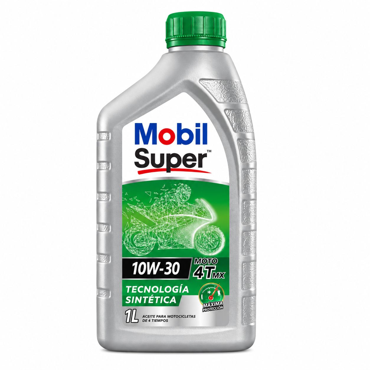 ACEITE MOBIL 4T SUPER 10W30 (TAPA VERDE)