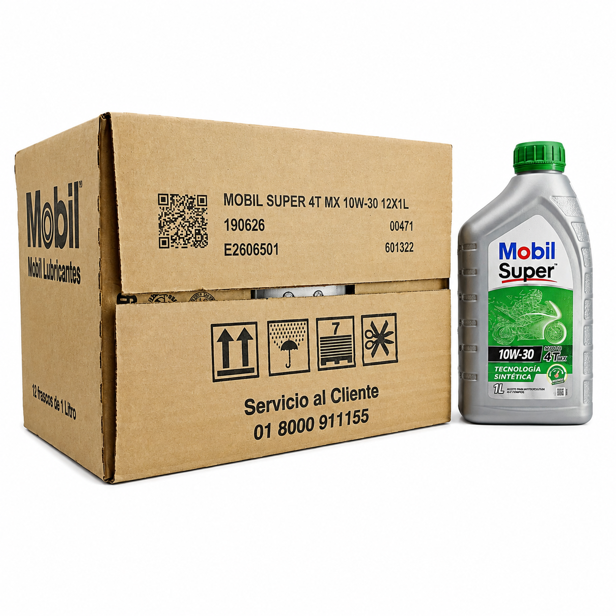 ACEITE MOBIL 4T SUPER 10W30 (TAPA VERDE) 601322