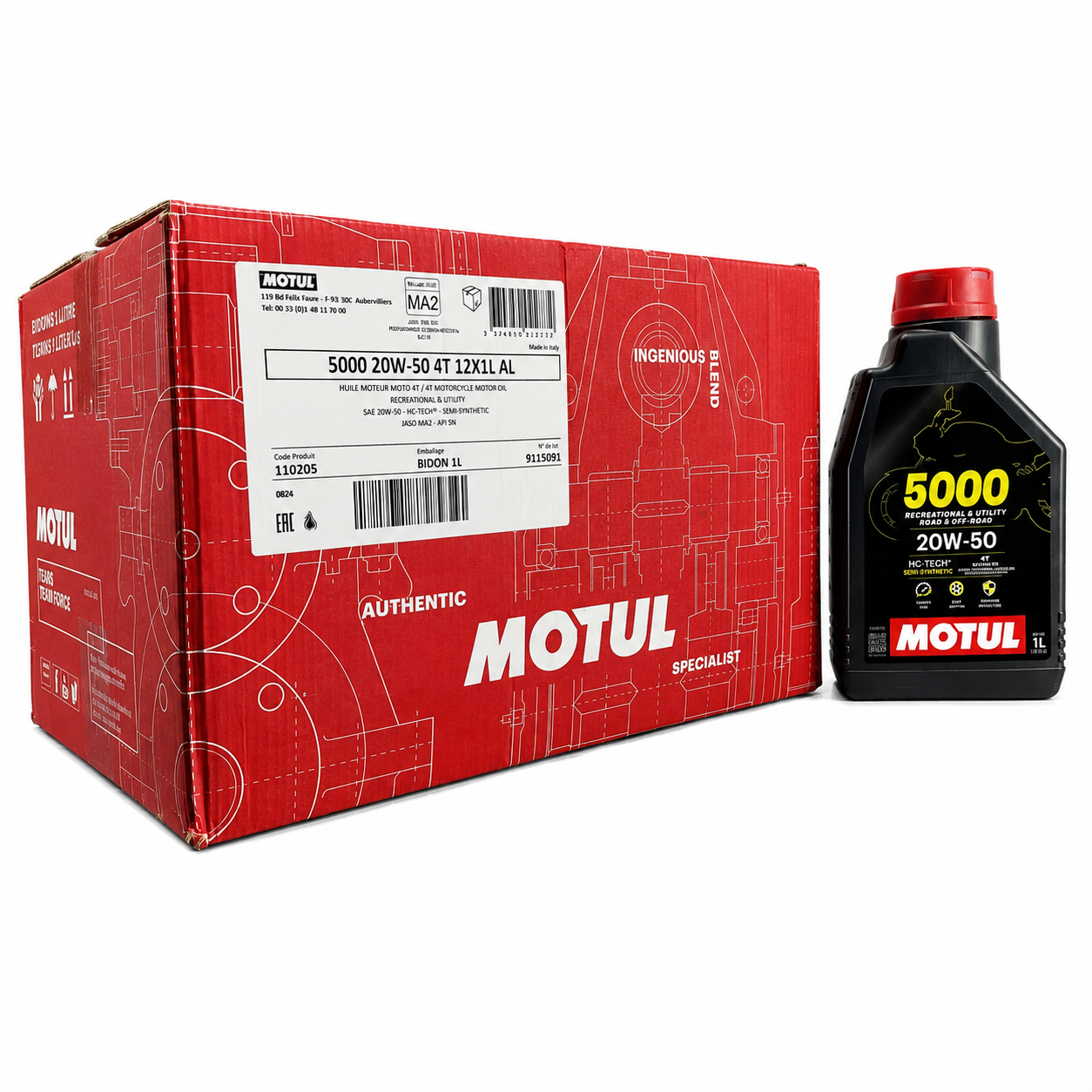 ACEITE 4T MOTUL 5000 20W50 MOTUL M110205