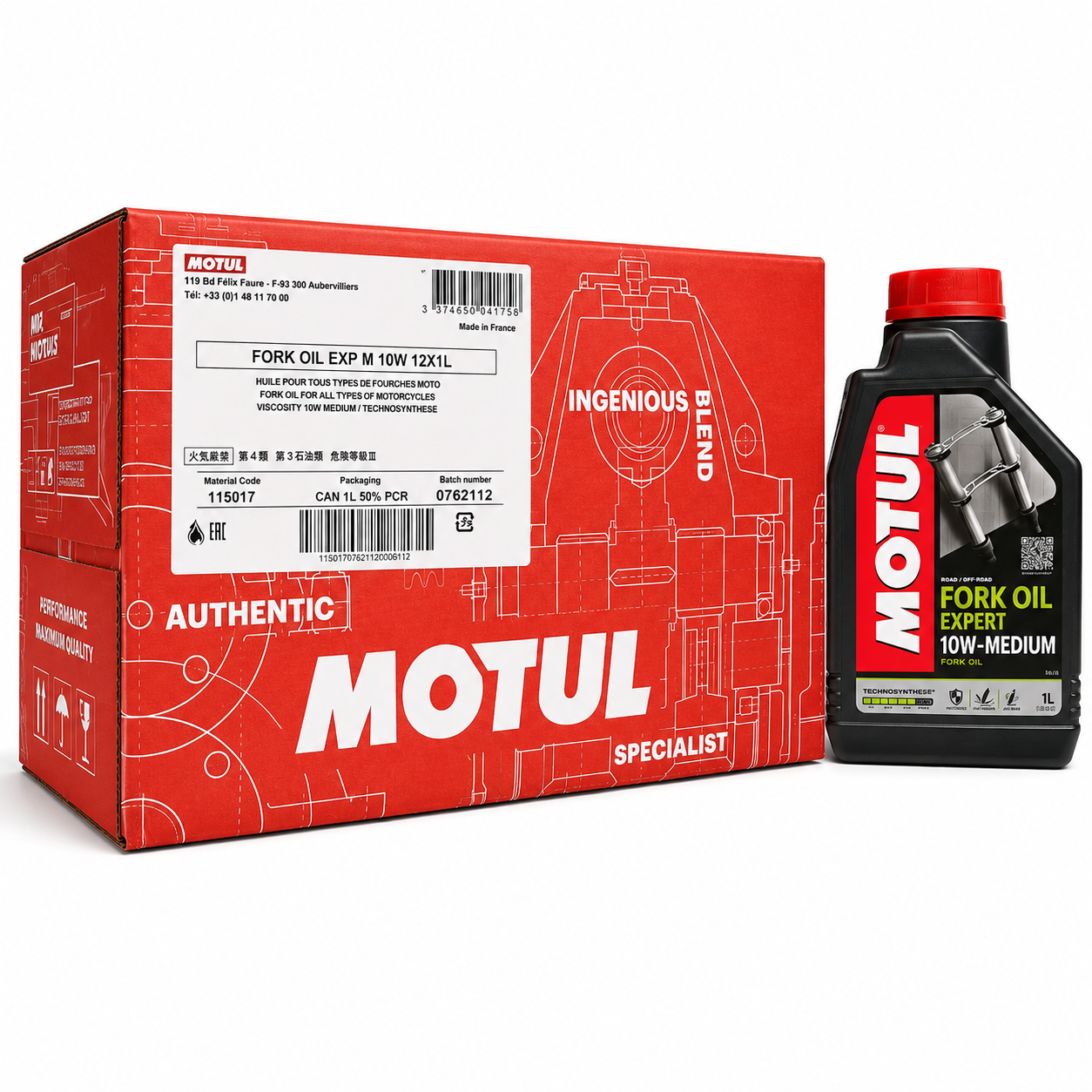 ACEITE SUSPENSION MOTUL 10W MEDIUM M114074 - Imagen de 2