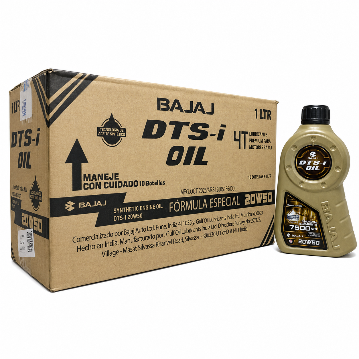 ACEITE 4T BAJAJ 20W50 1L SINTETICO BGO20W50-S-1LT2 - Imagen de 2