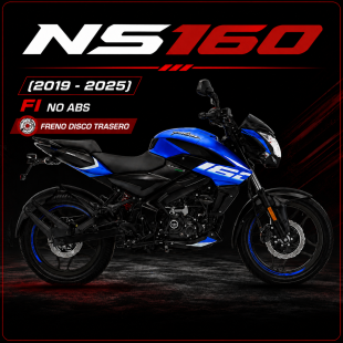 PULSAR NS160 (2019-2025) FI NO ABS FRENO DISCO TRASERO