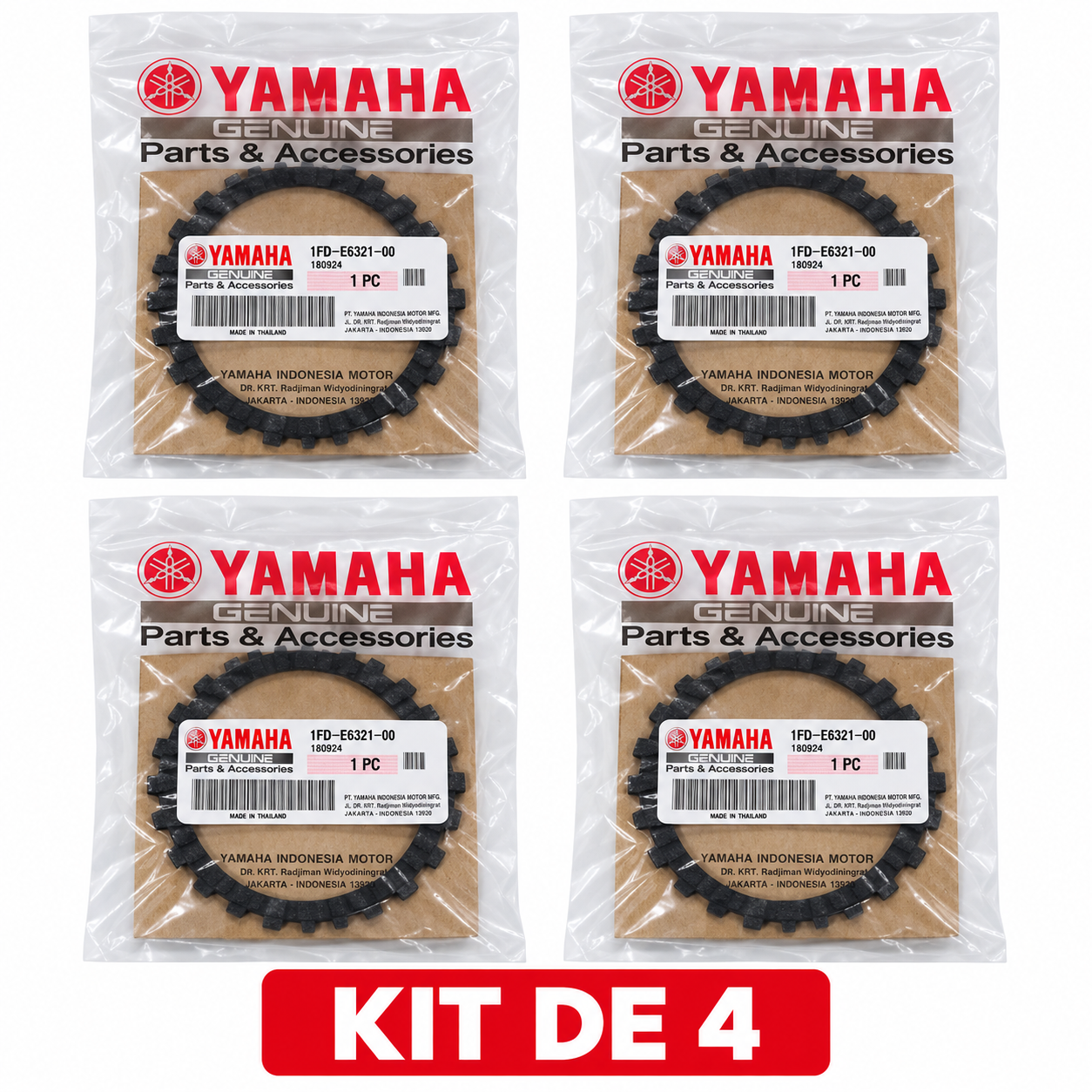 KIT DISCOS CLUTCH CRYPTON 115 FI YAMAHA
